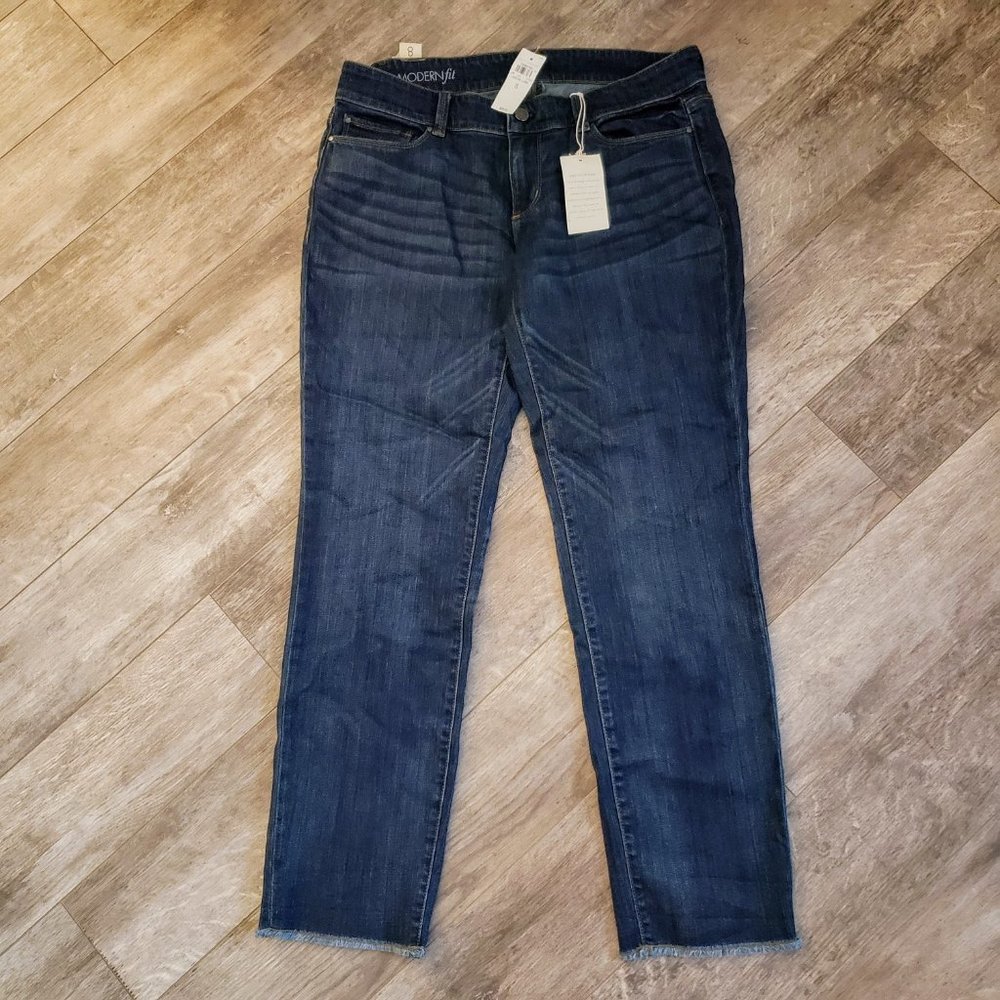 NWT Ann Taylor Modern Slim Boyfriend Jeans 8